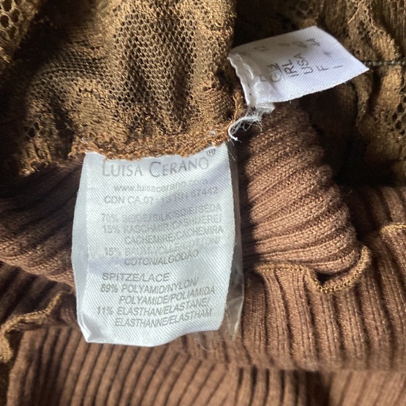 LUISA CERANO SILK BLAND SWEATER SIZE US 8 . - Picture 9 of 13